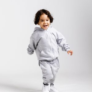 Kids zipped jacket loungewear sets