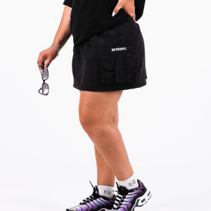 Minimalistic Windbreaker Cargo Skirt