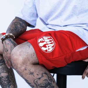 Retro 80's windbreaker shorts